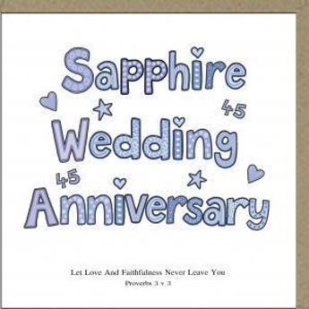 Picture of Sapphire Wedding Anniversay