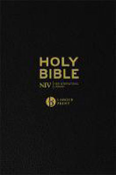 Picture of NIV Larger Print Black Leather Bible