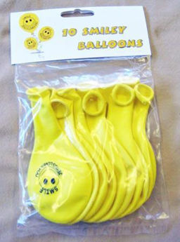 Picture of 10 Smiley Balloons