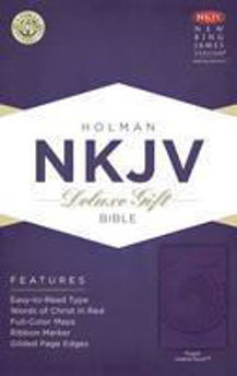 Picture of NKJV Purple Deluxe Gift Bible