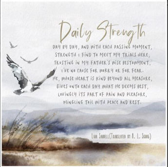 Picture of Daily Strength - Day by day...