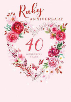 Picture of Ruby Anniversary 40 Wonderful Years