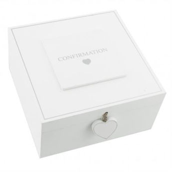 Picture of Confirmation White Keepsake Box