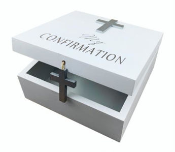 Picture of My Confirmation White Keepsake Box