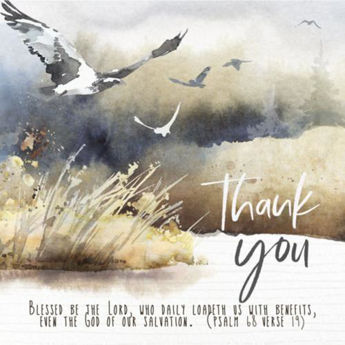 Picture of Thank You. Blessed be God Birds