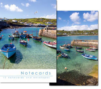 Picture of 10 Notecards : Boats in Coverack Harbour