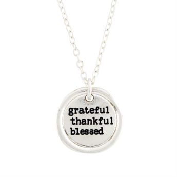 Picture of Sealed in Faith Pendant Grateful Thankful Blessed.