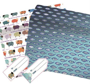 Picture of Sheep and Ichthus Gift Wrap and Labels