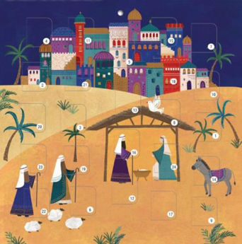 Picture of Born a Saviour Advent Calender Card